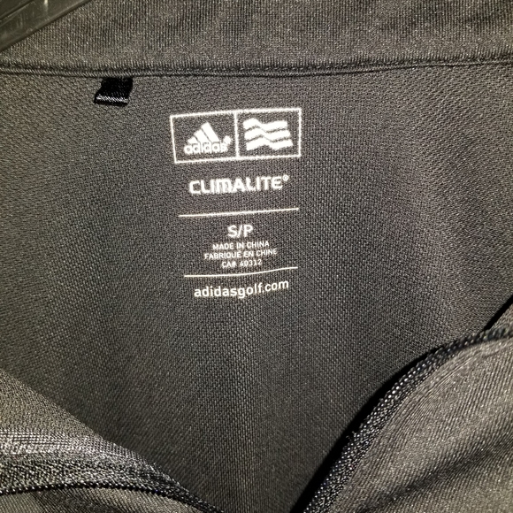 ADIDAS CLIMALITE HALF ZIP LONG SLEEVE SIZE SMALL - Picture 3 of 4